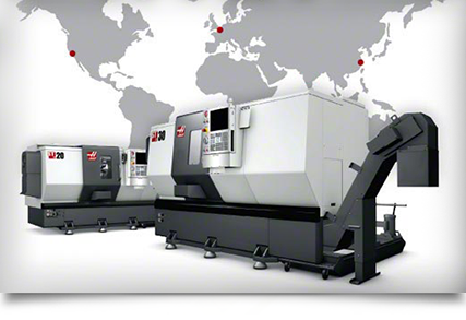 Haas Machines available world-wide